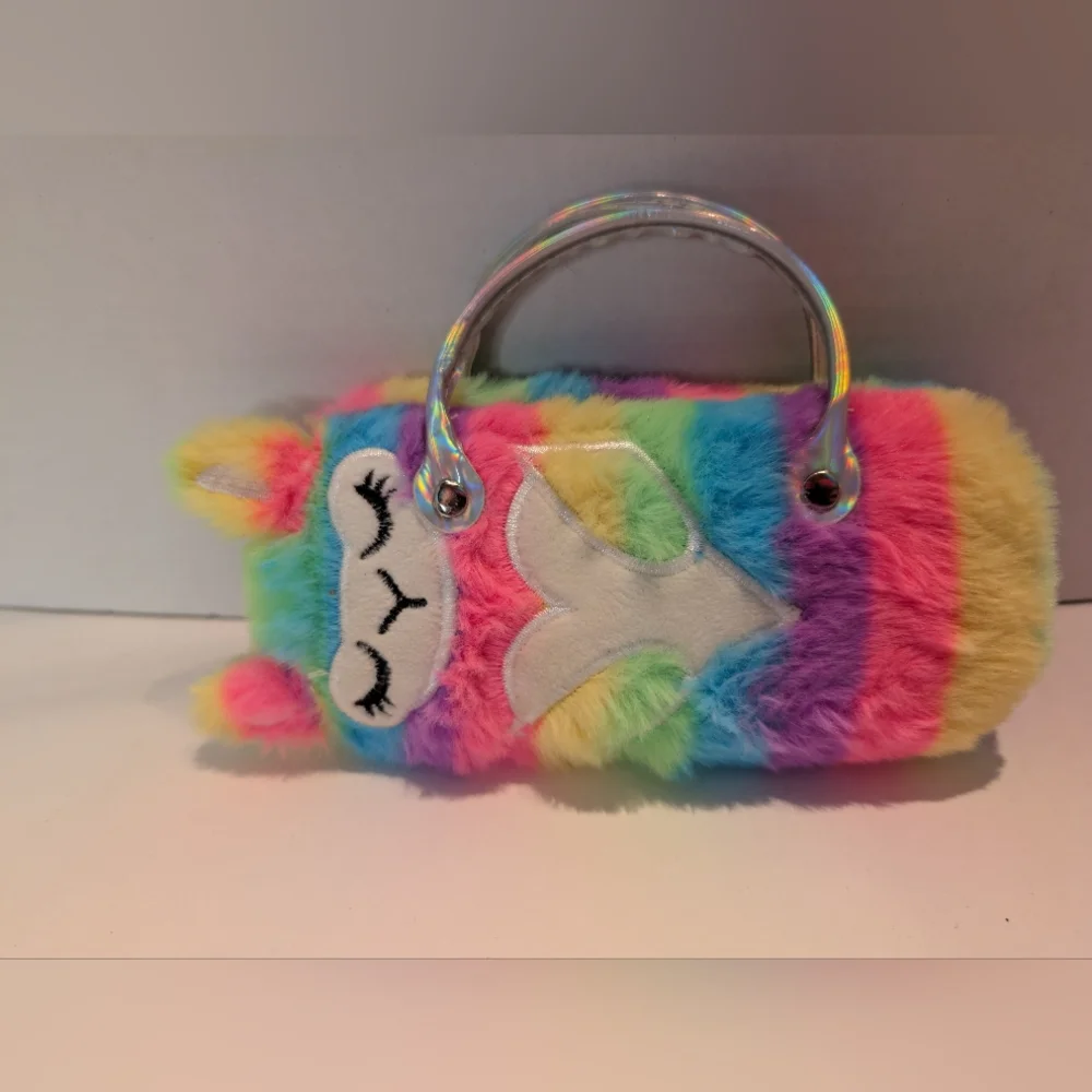 Llama Colorful Round Sunglasses With Adorable Case